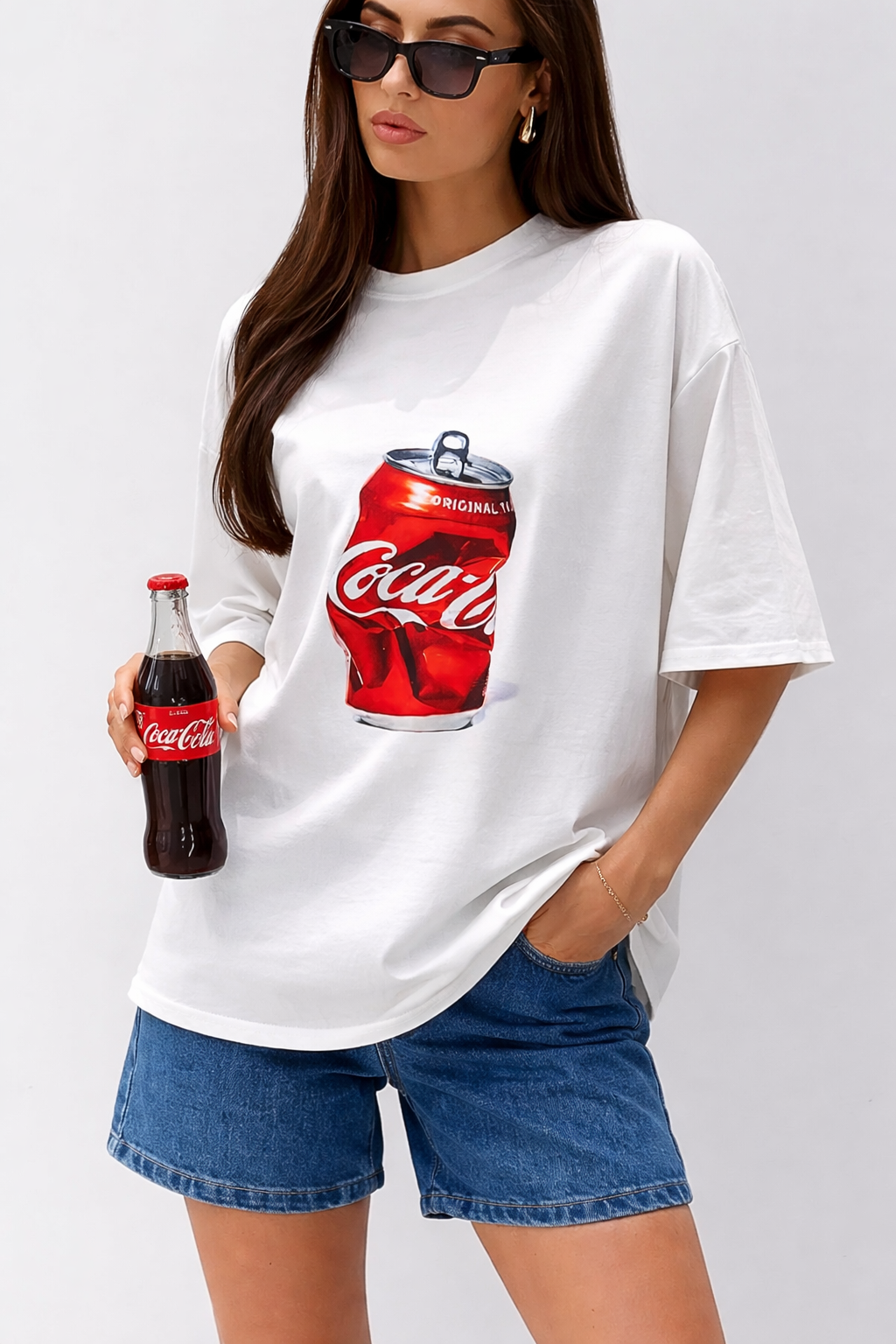 Coke Print Oversized T-shirt
