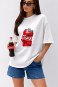 Coke Print Oversized T-shirt