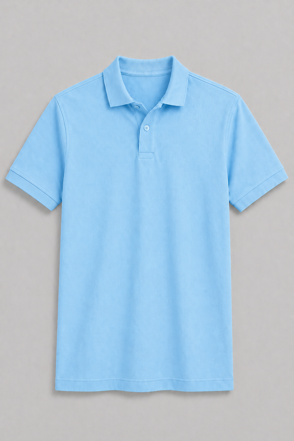 Sky Blue Regular Fit Polo