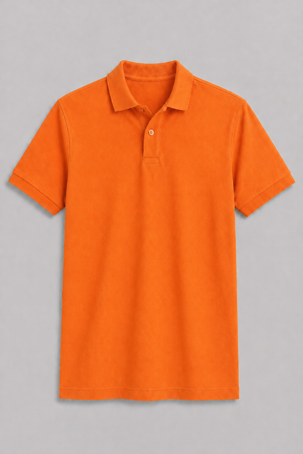 Orange Regular Fit Polo