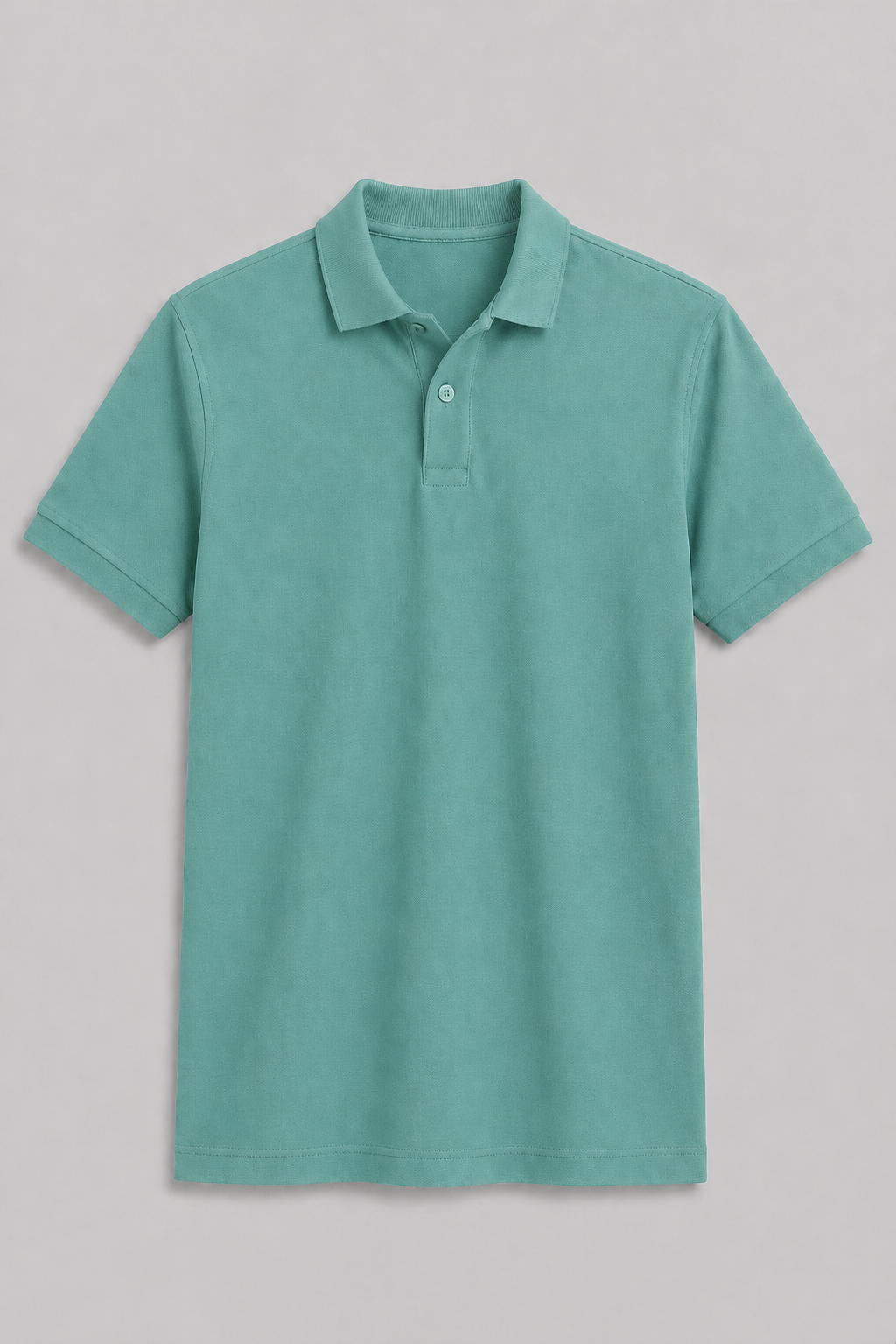 Sea Green Regular Fit Polo