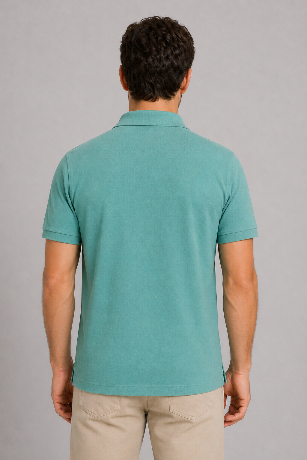 Sea Green Regular Fit Polo