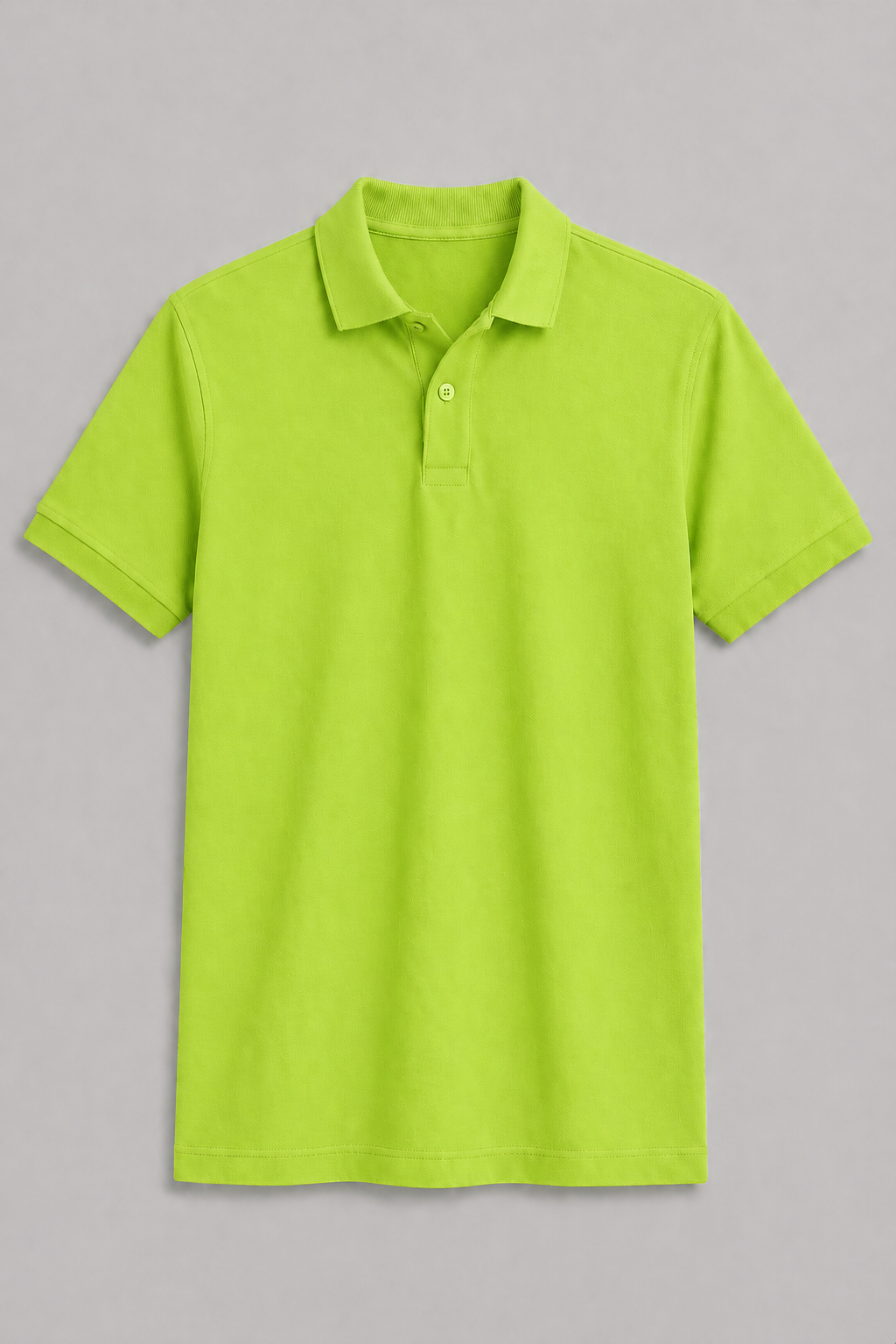 Lime Green Regular Fit Polo
