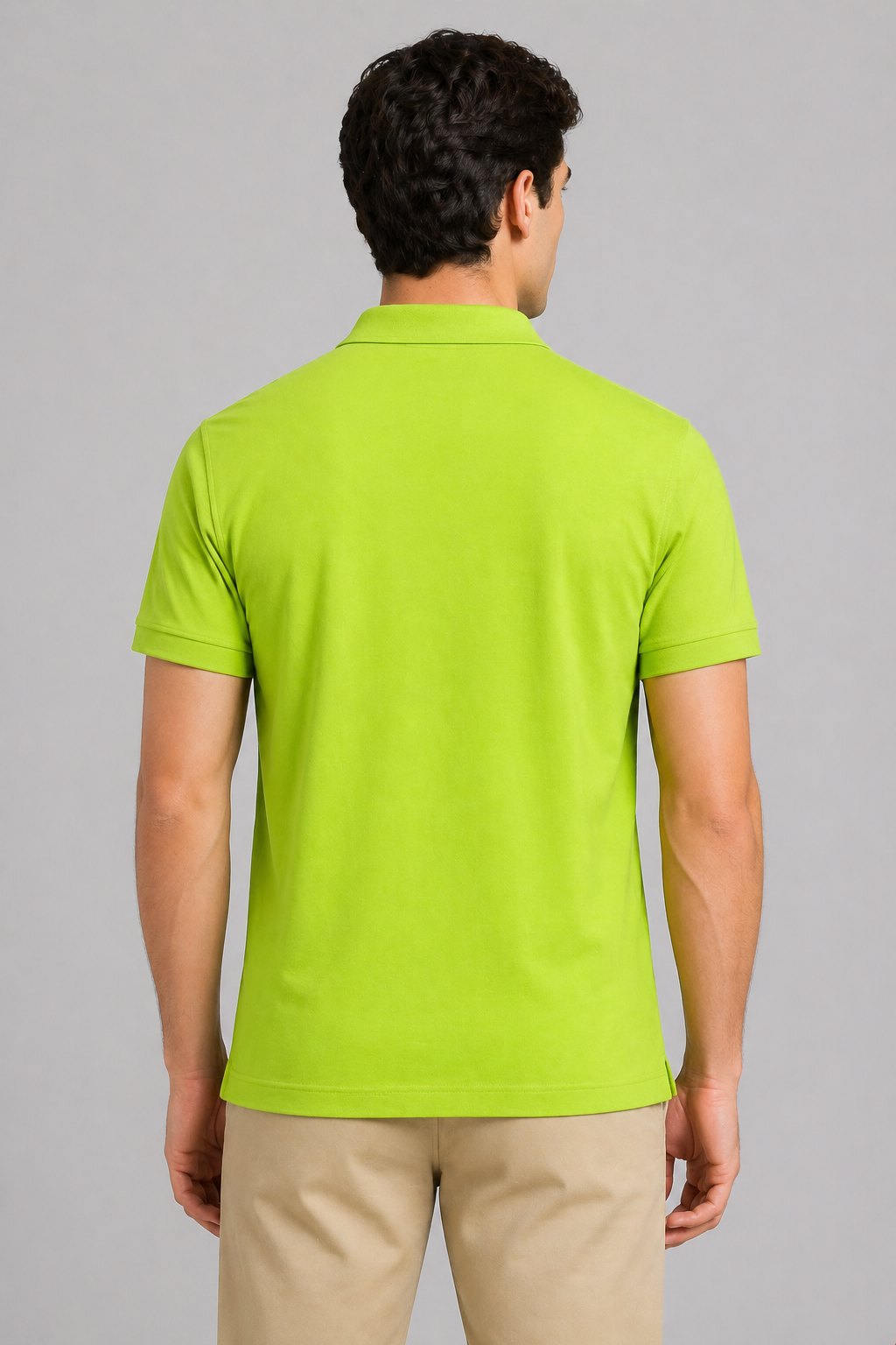 Lime Green Regular Fit Polo