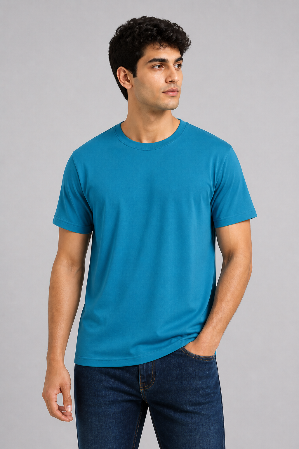 Mint Blue Regular Fit T-shirt