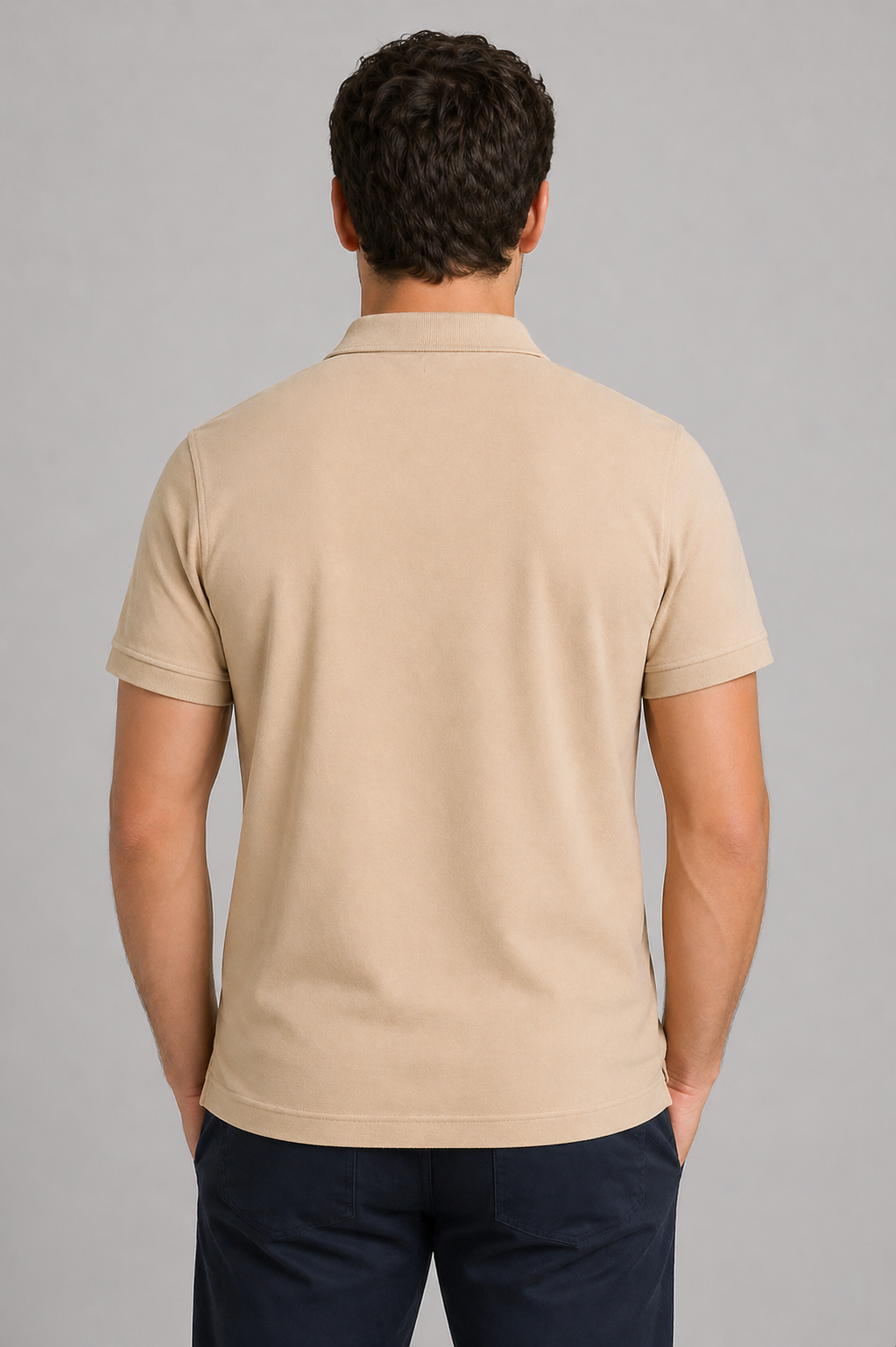 Beige Regular Fit Polo