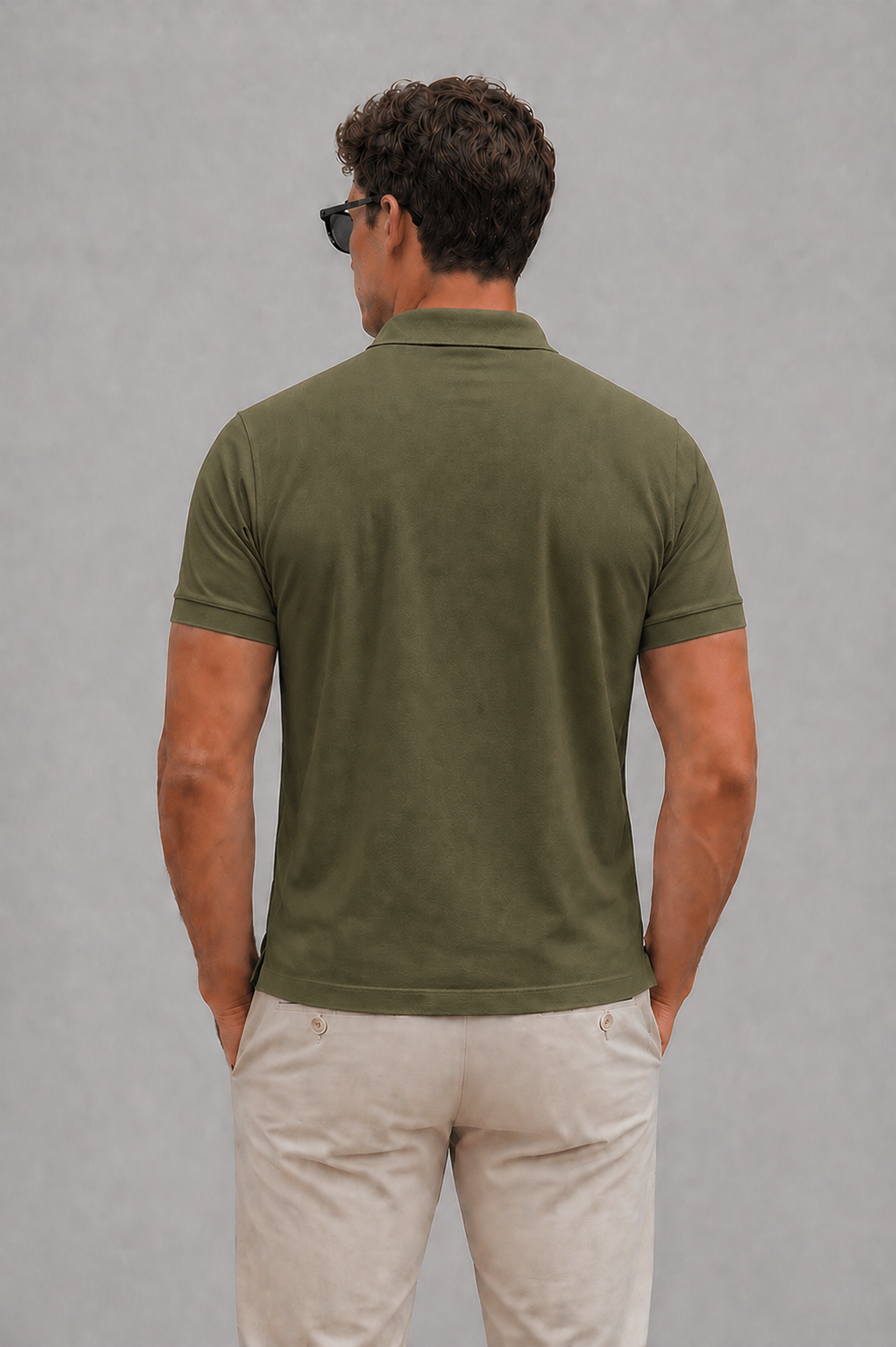 Olive Green Regular Fit Polo