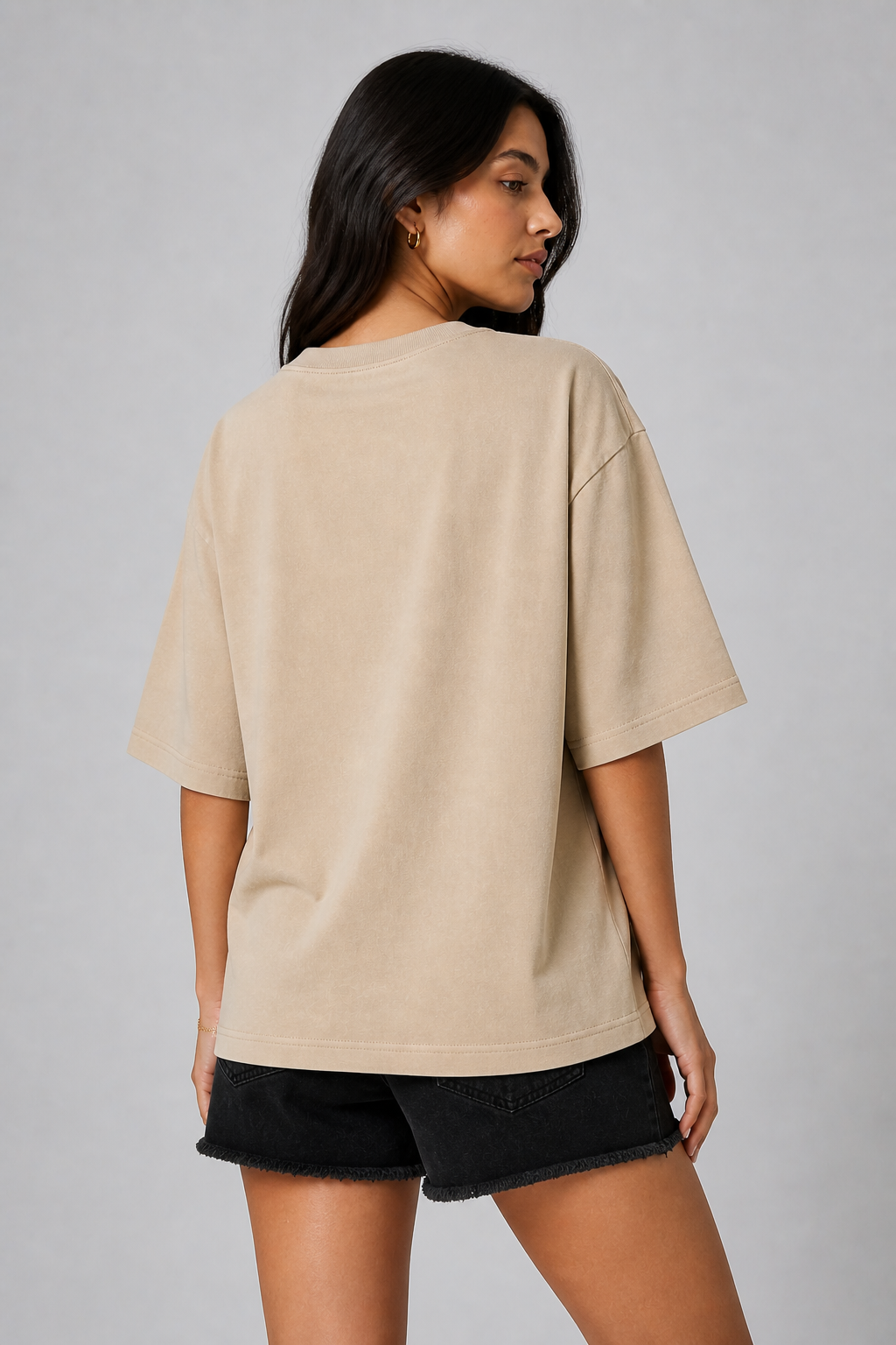Beige Oversized T-shirt
