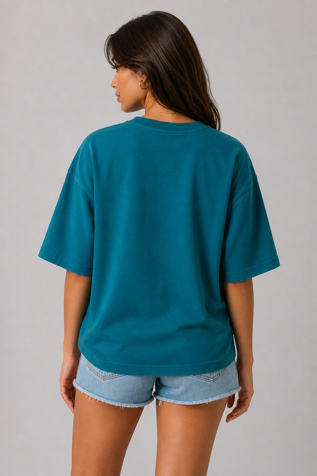 Teal Blue Oversized T-shirt