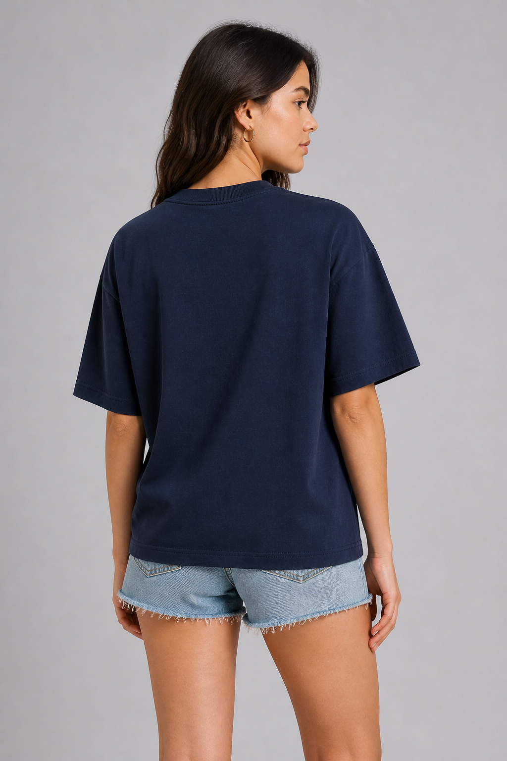 Navy Blue Oversized T-shirt