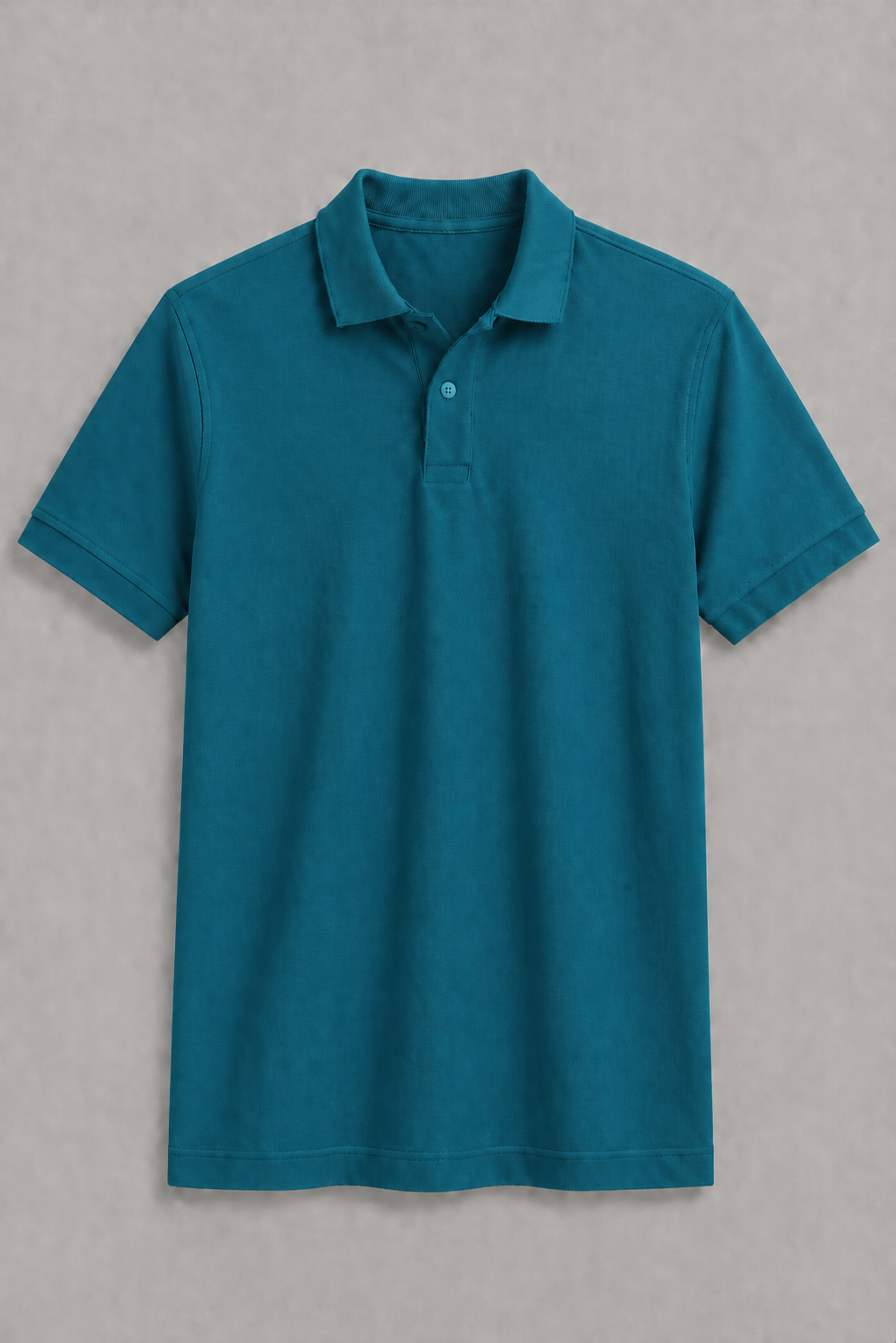 Teal Blue Regular Fit Polo