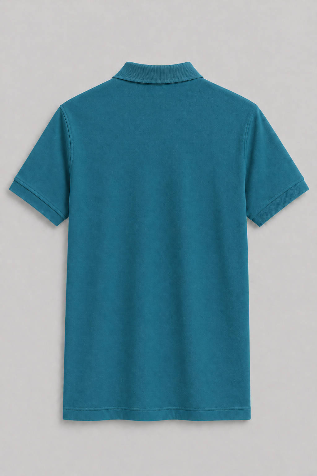 Teal Blue Regular Fit Polo