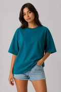 Teal Blue Oversized T-shirt