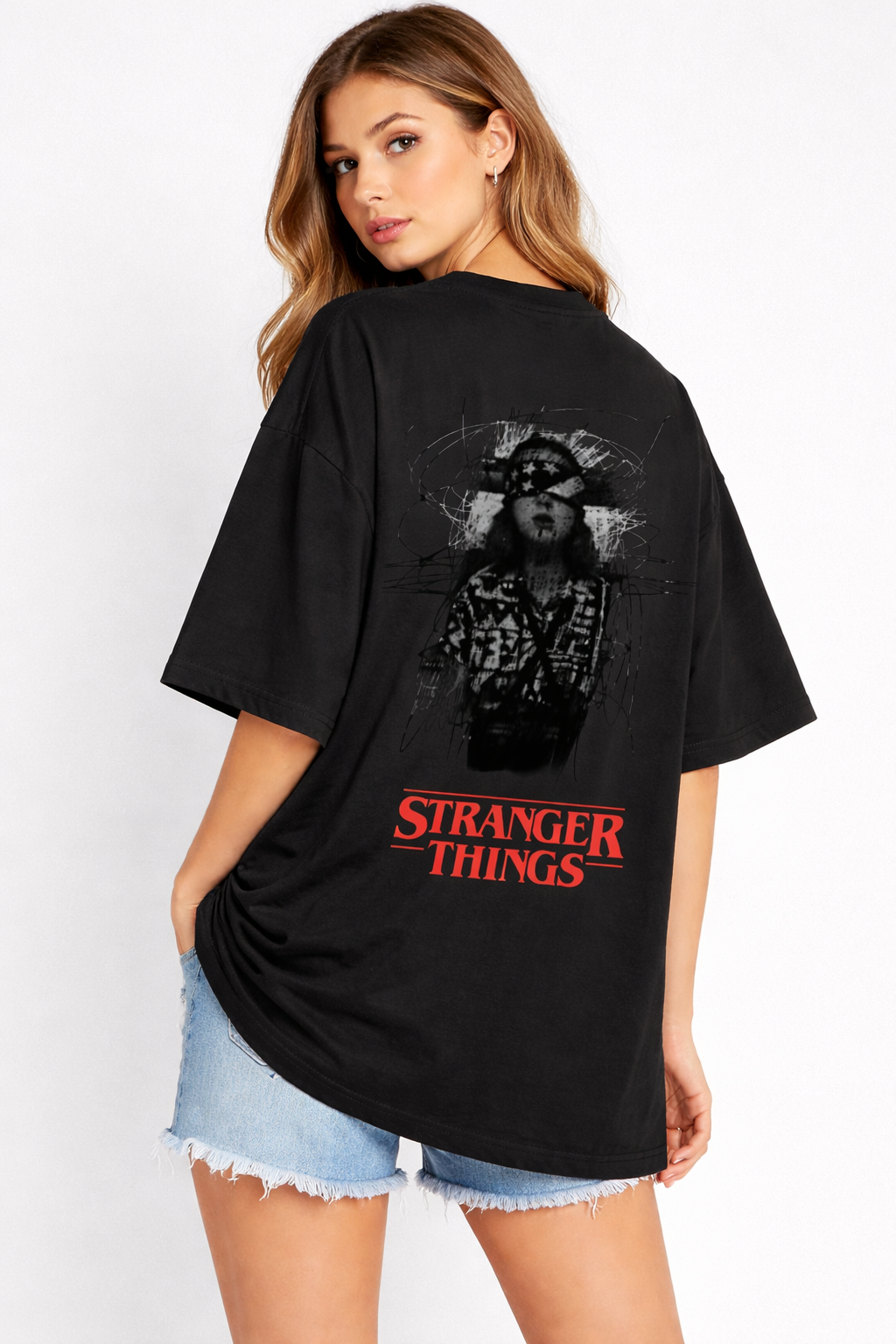 Stranger things oversized tshirt