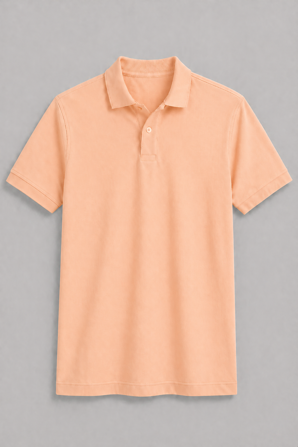Peach Regular Fit Polo