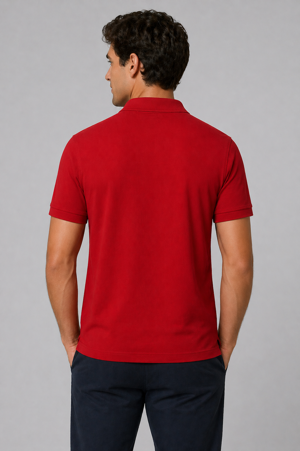 Red Regular Fit Polo