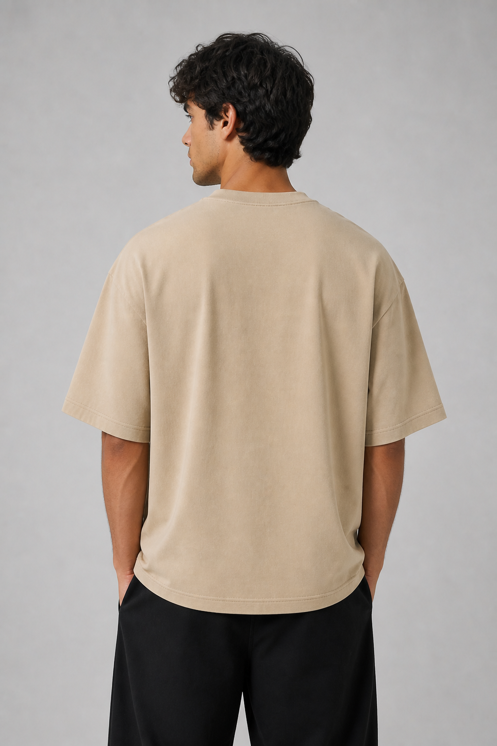 Beige Oversized T-shirt
