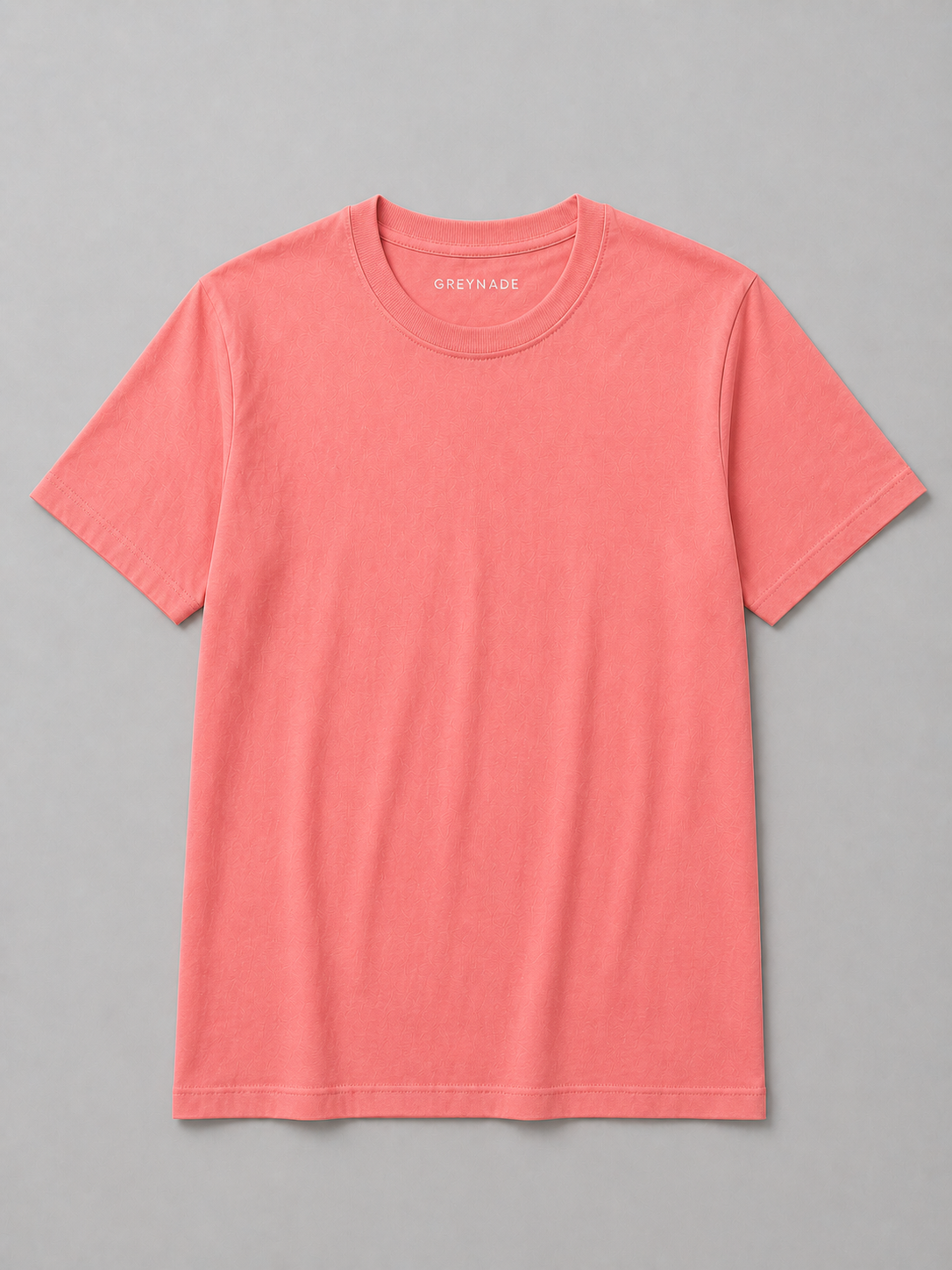 Salmon Pink Regular Fit T-shirt