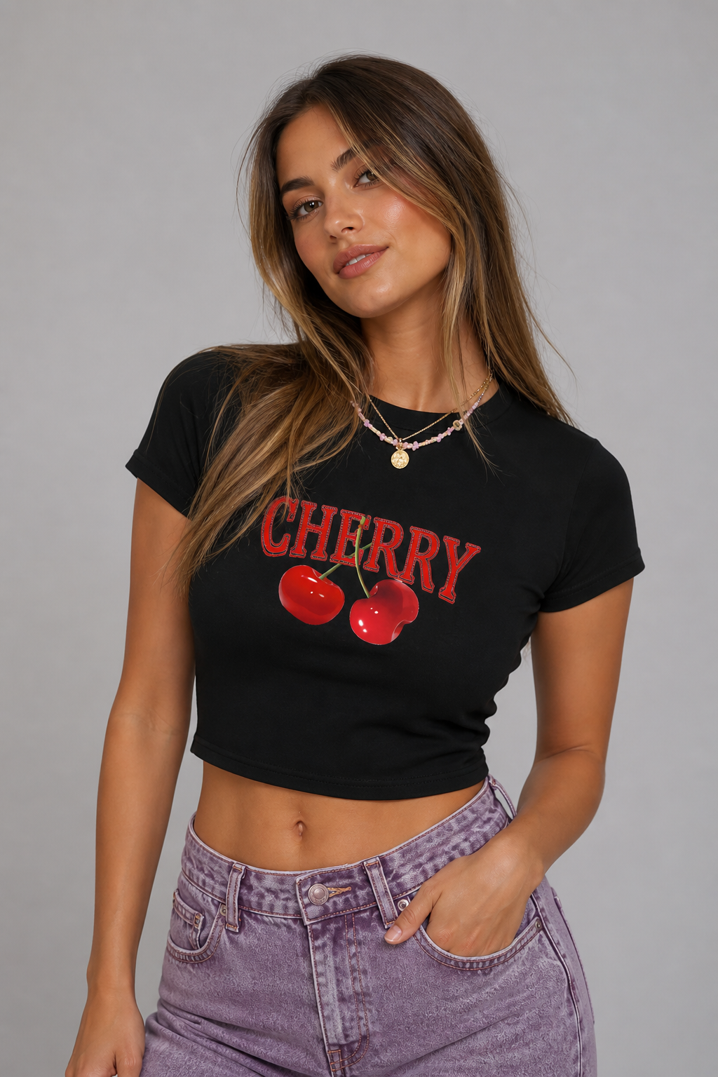 Cherry Baby Tee