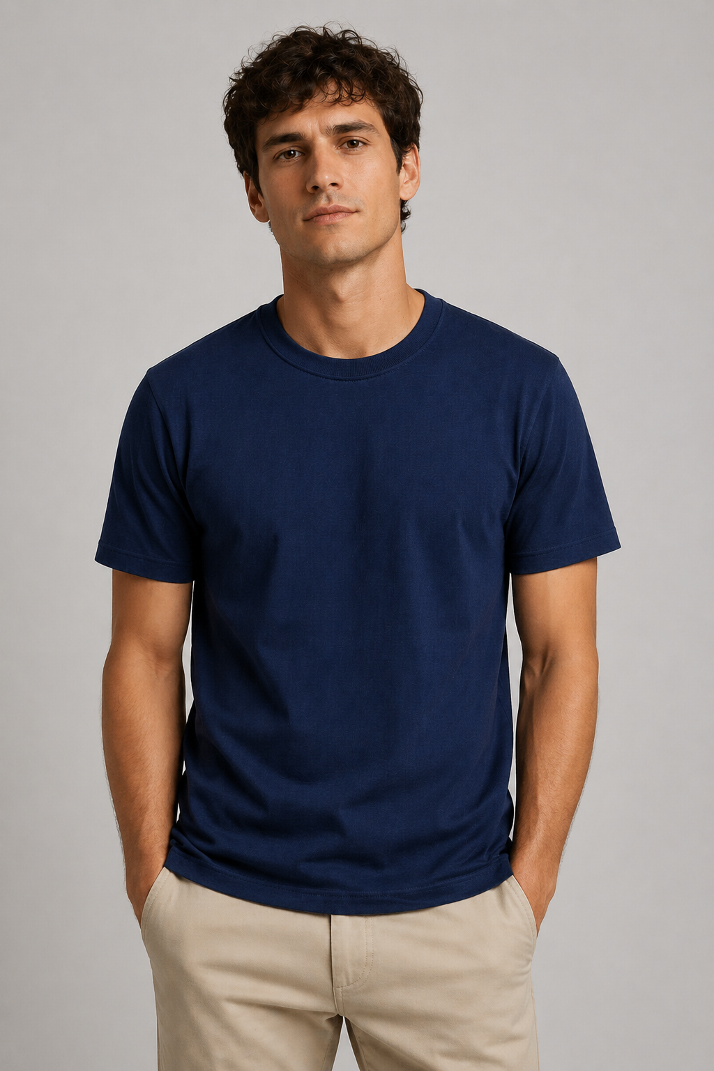 Navy Blue Regular Fit T-shirt