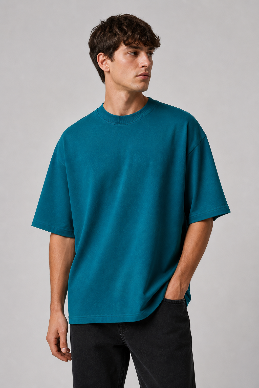 Teal Blue Oversized T-shirt