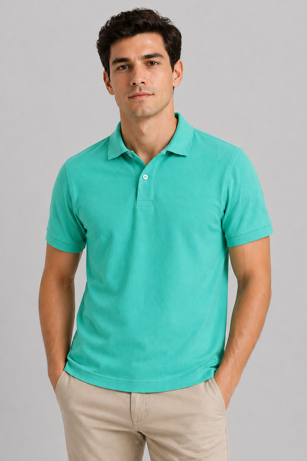 Bisleri Green Regular Fit Polo