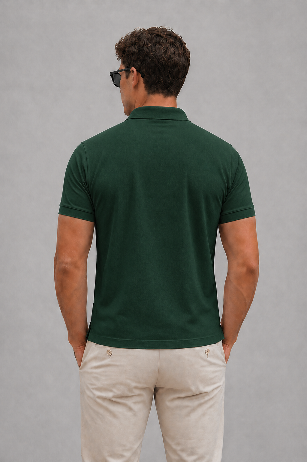 Bottle Green Regular Fit Polo