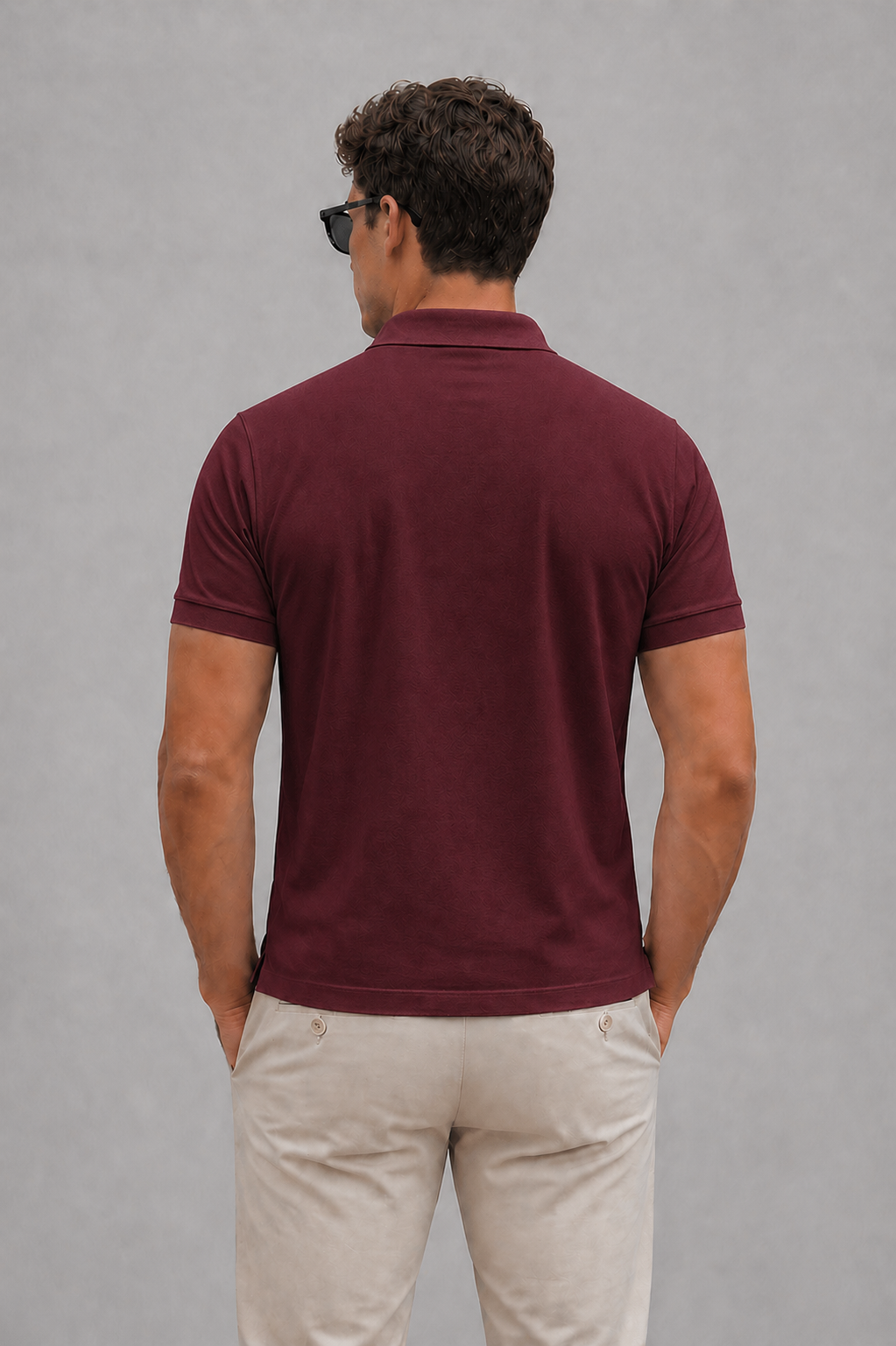 Maroon Regular Fit Polo