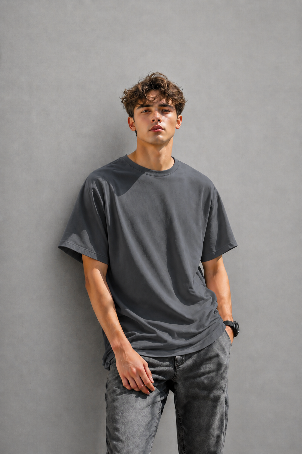 Slate Grey Oversized T-shirt