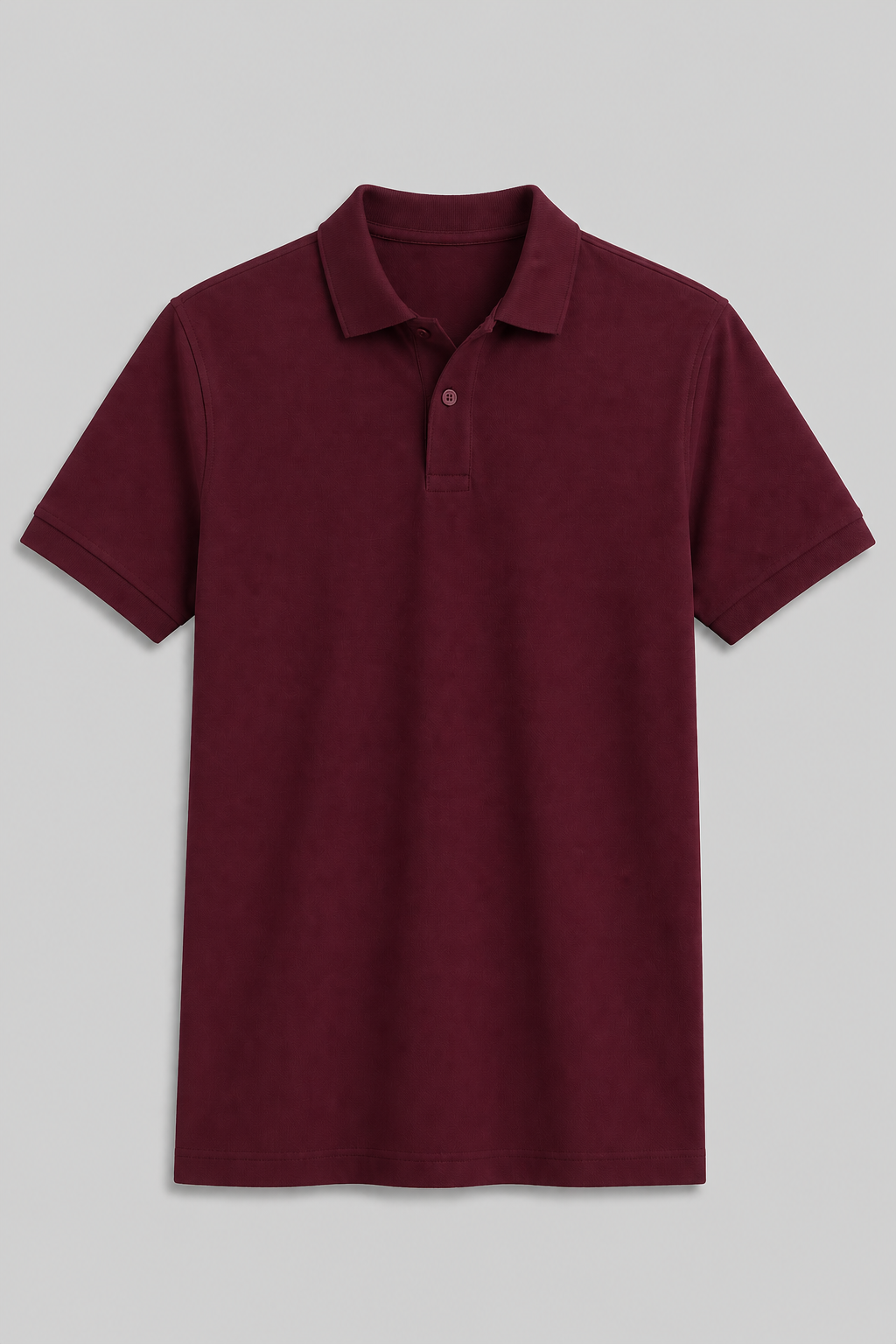 Maroon Regular Fit Polo